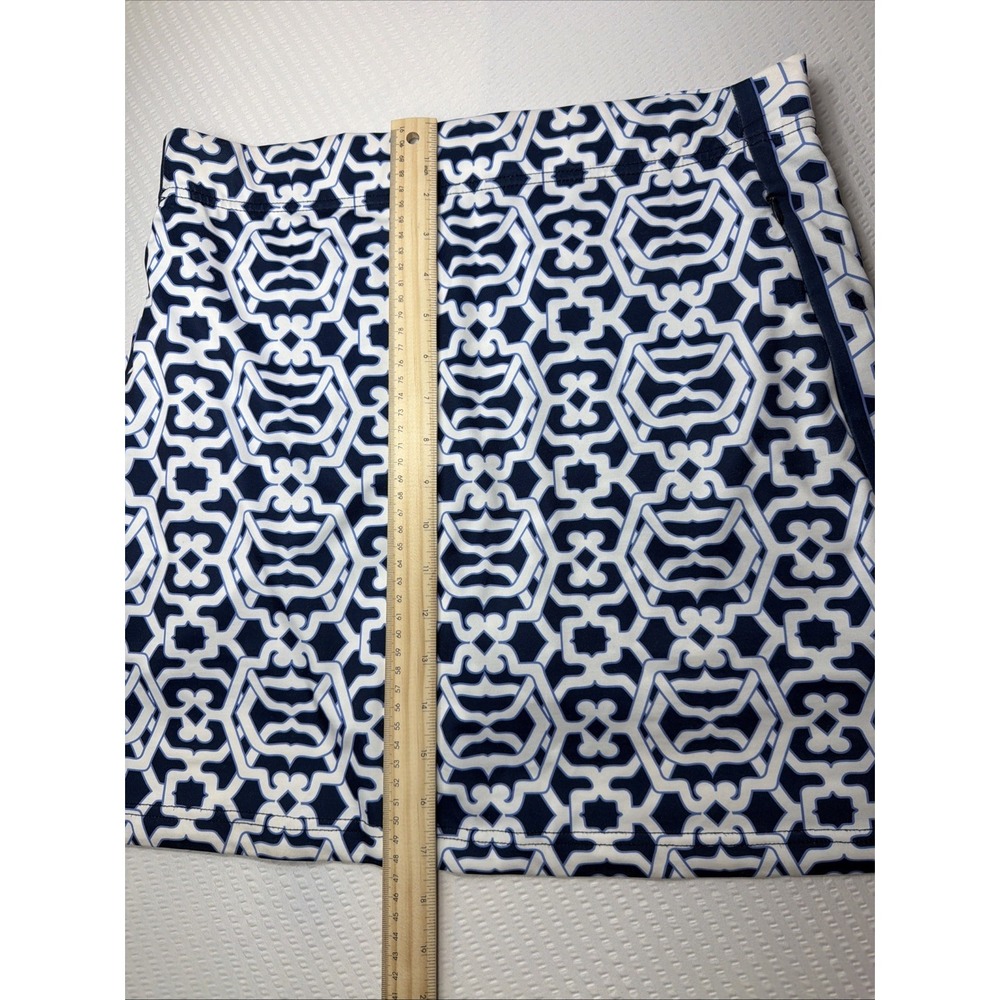 Gretchen Scott Skippy Skort Blue Rio Gio Golf Pickleball Tennis Medium Stretch - Picture 10 of 12